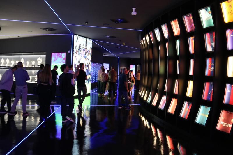 FC Barcelona new temporary museum with 200 jerseys exhibited