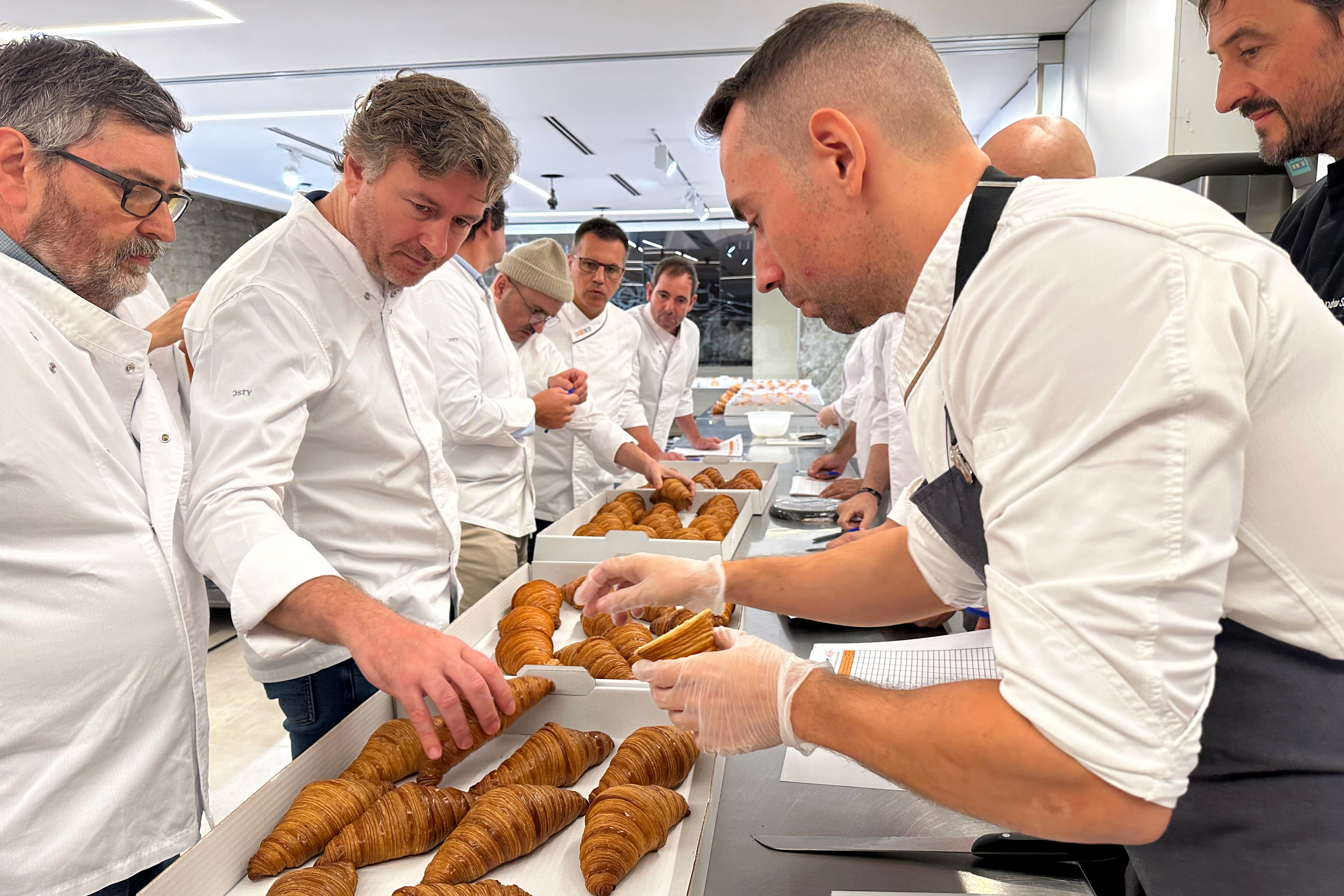 Members of the jury for the 2025 Spain's Best Croissant Award, held in Barcelona on October 7
