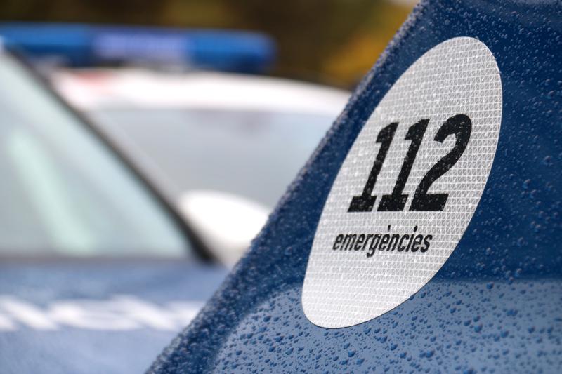 Close up image of a police car