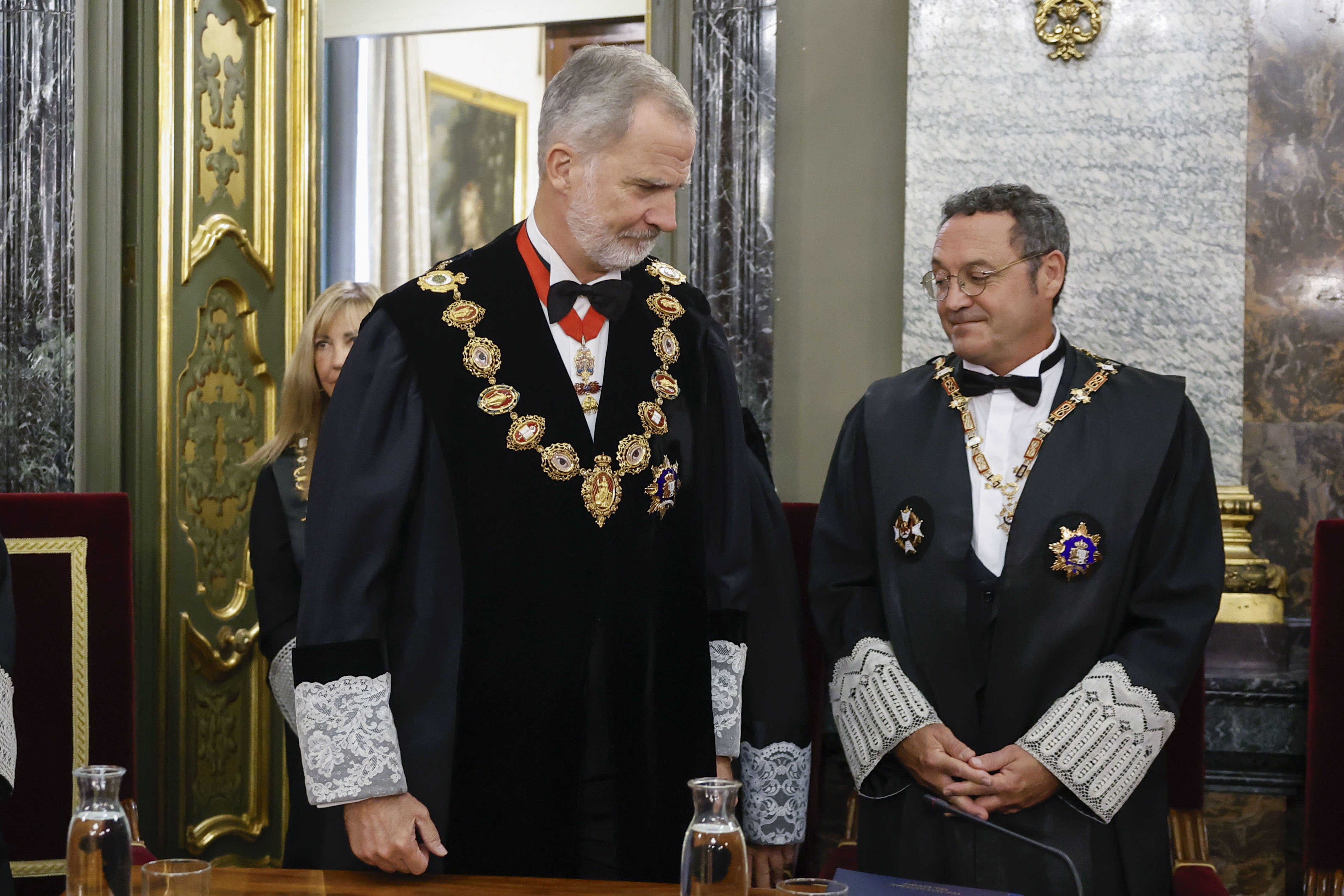 King Felipe VI with the Attorney General, Álvaro García Ortiz
