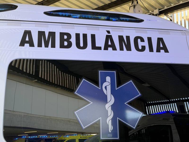 Stock photo of an ambulance in Catalonia