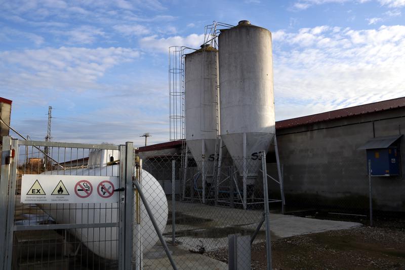 A poultry farm in les Garrigues county