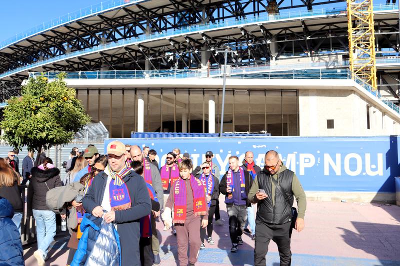 Barça fans return to Spotify Camp Nou for the first competitive game since construction work began in May 2023