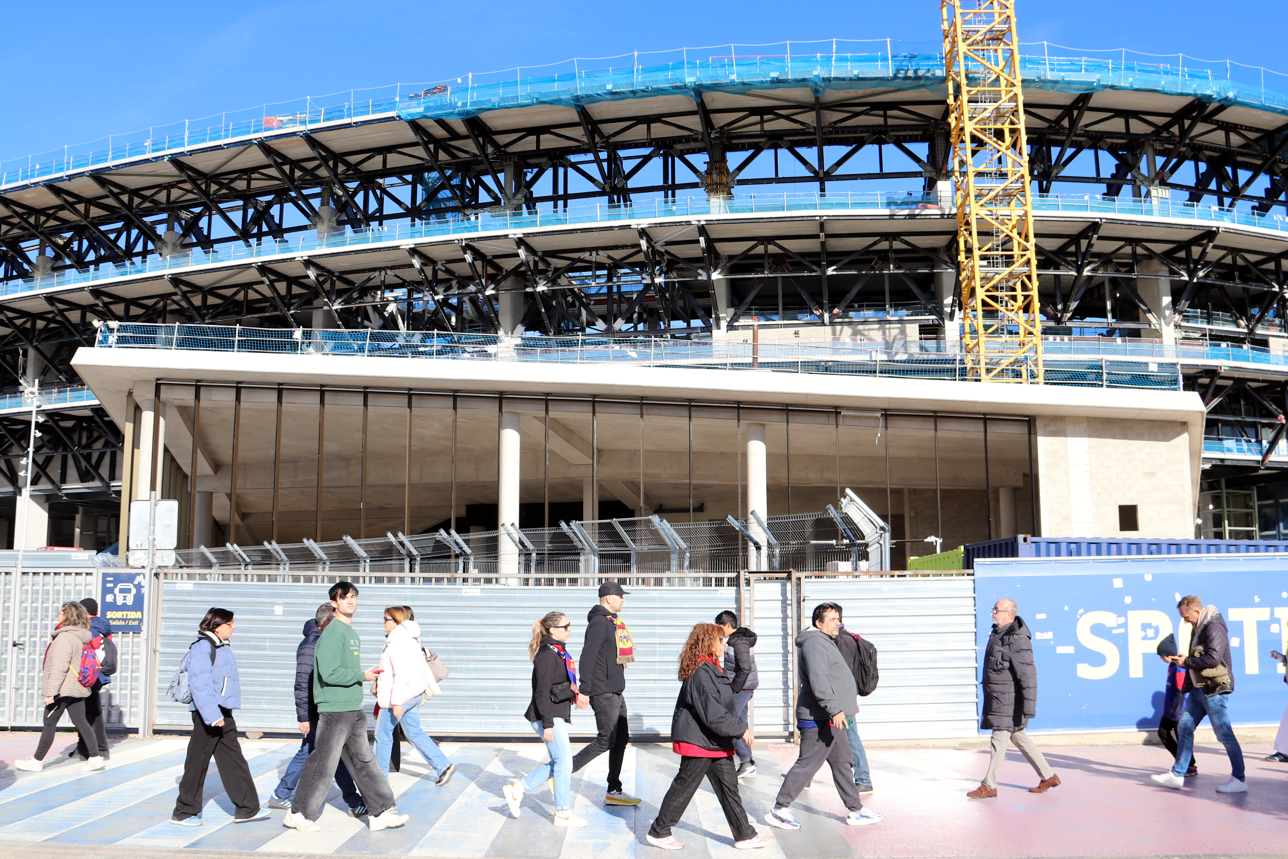Barça fans return to Spotify Camp Nou for the first competitive game since construction work began in May 2023