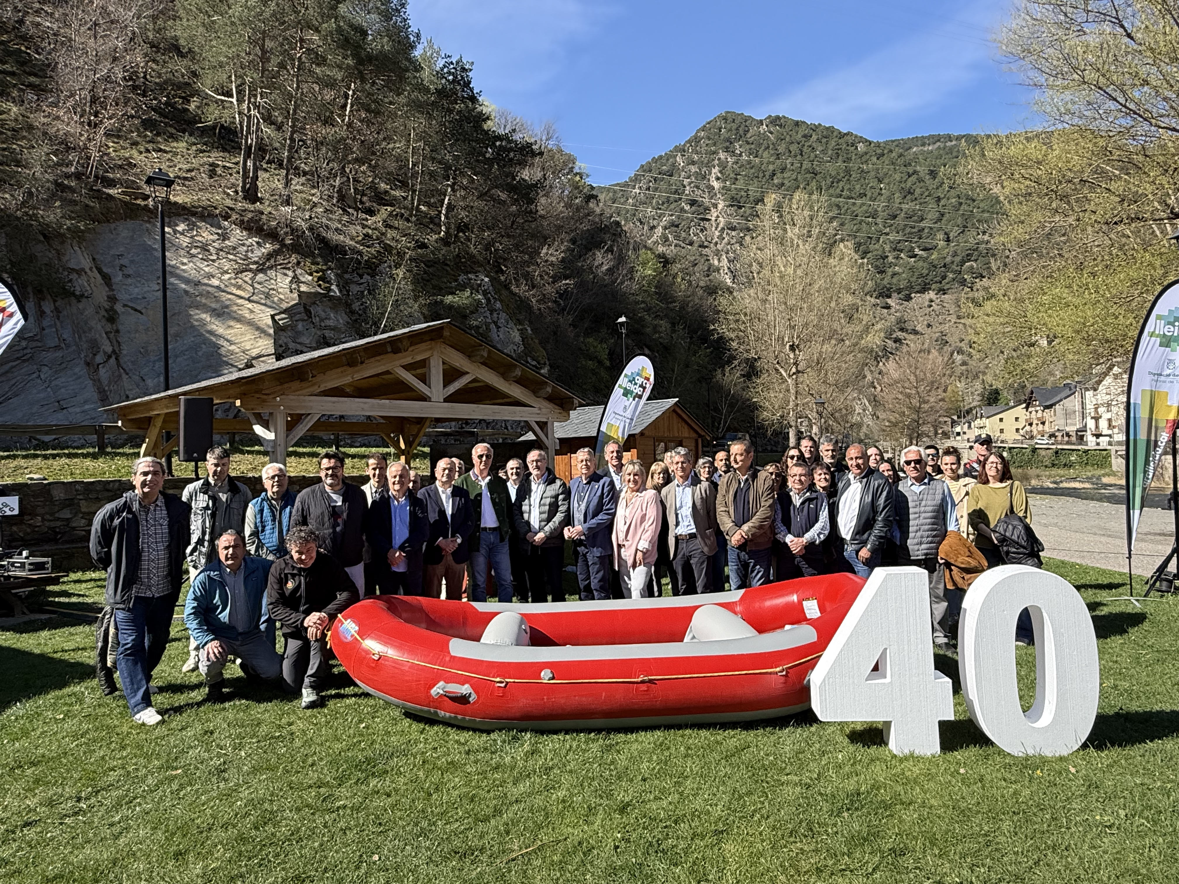 Launch of the new adventure tourism season and celebration of the 40th anniversary of rafting on the Noguera Pallaresa river