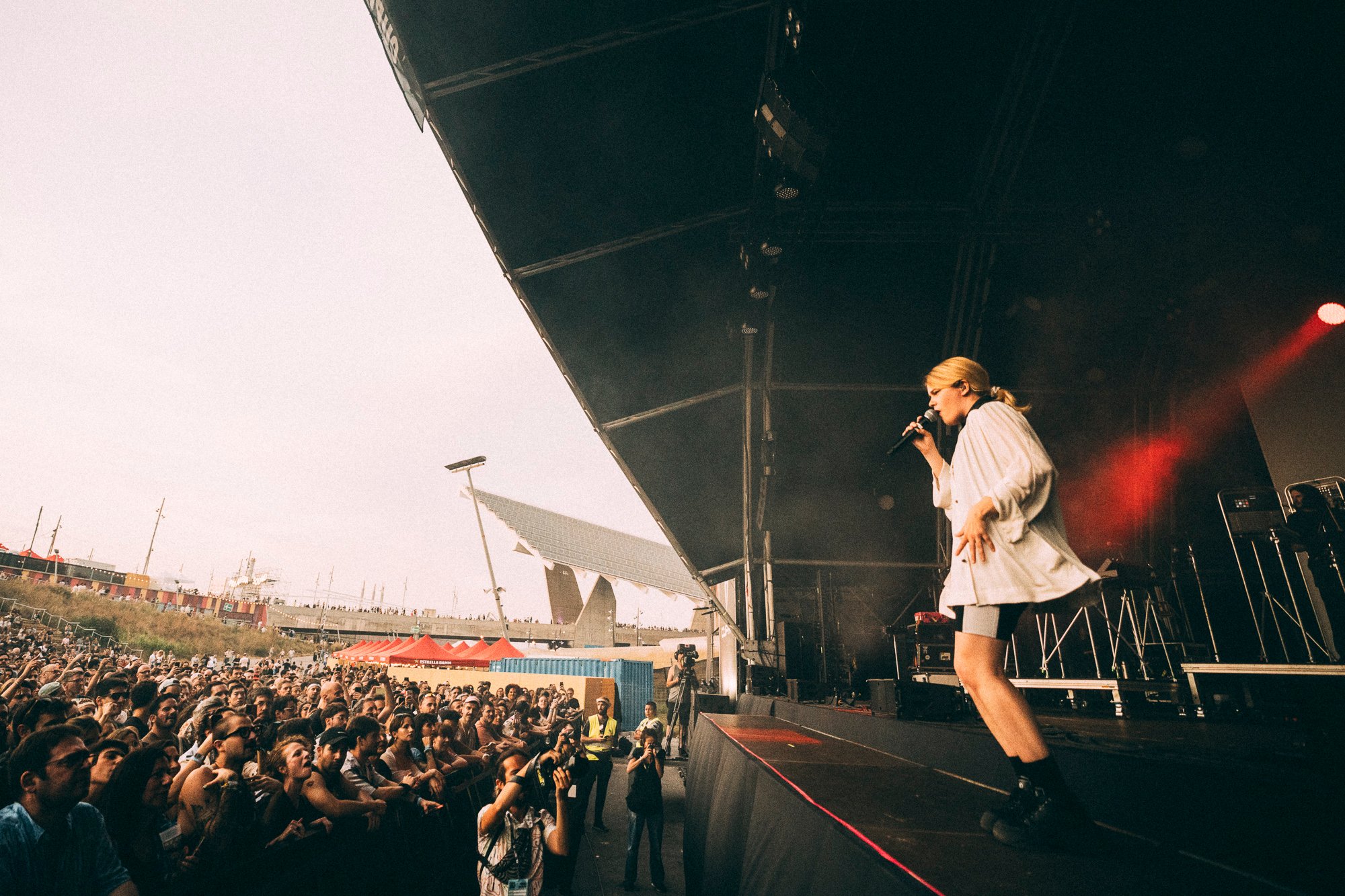 French artist Zaho de Sagazan performs at Primavera Sound in Barcelona