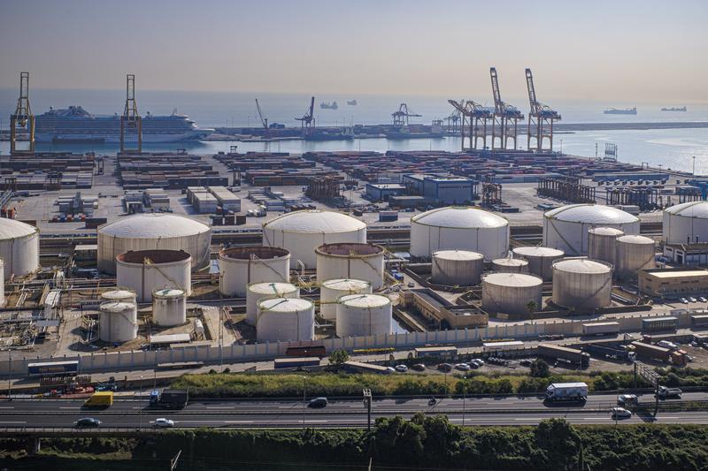 Goods and containers at the Port of Barcelona