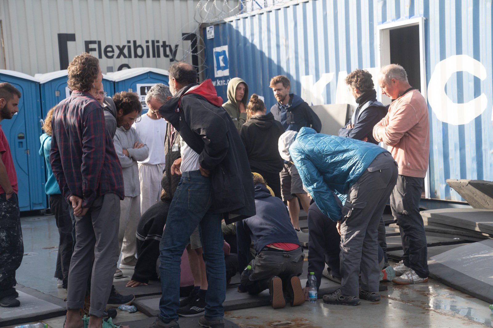 Image released by Israel of the Flotilla activists