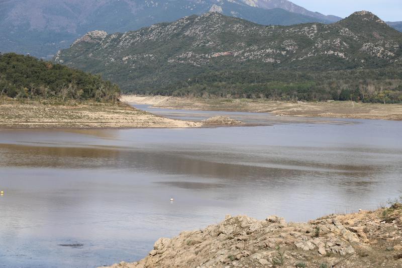 Boadella reservoir following Storm Jana on March 10, 2025