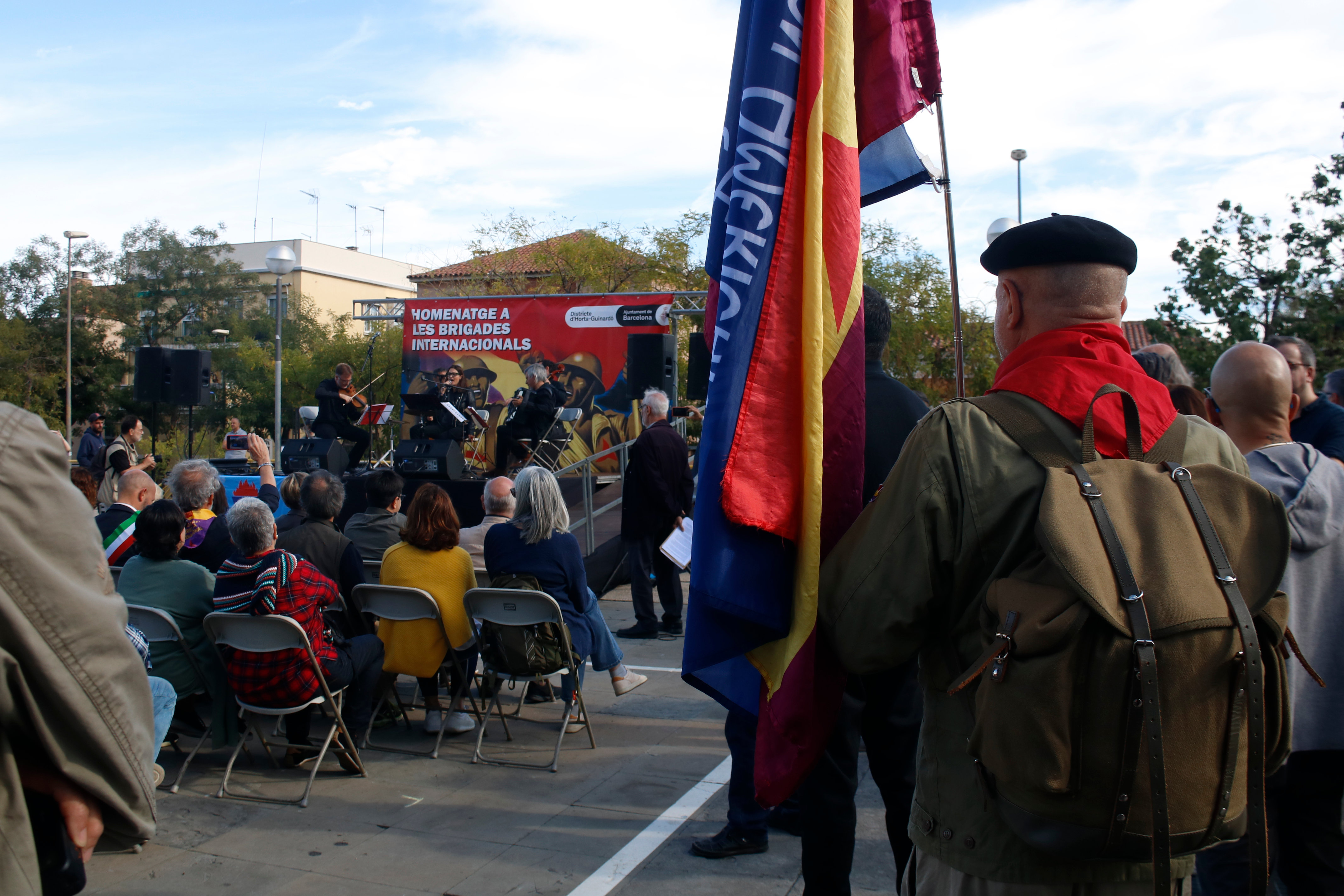 Homage to the International Brigades in Barcelona on October 29, 2023