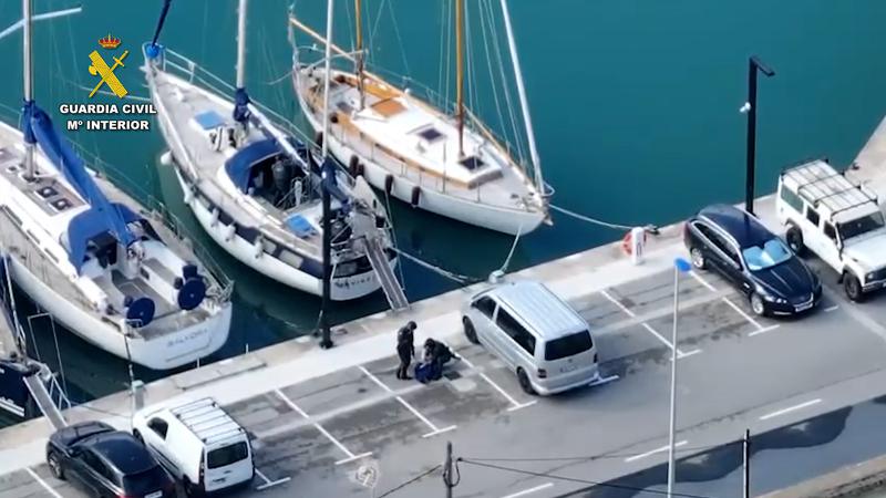 Image of a sailboat used by the group to traffic drugs
