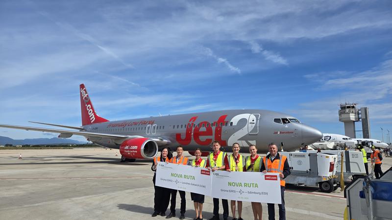 Jet2 annouces new routes connecting Girona with London Gatwick and Edinburgh
