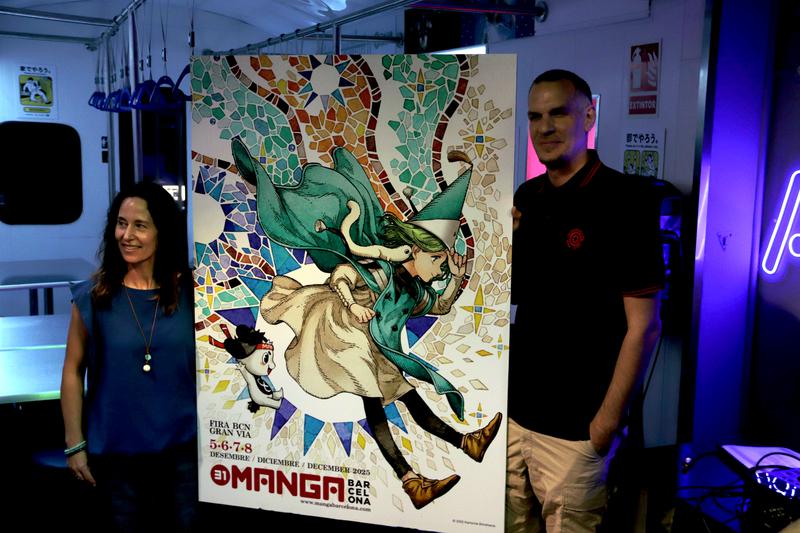 The unveiling of the poster for Manga Barcelona's 31st edition at Akihbar