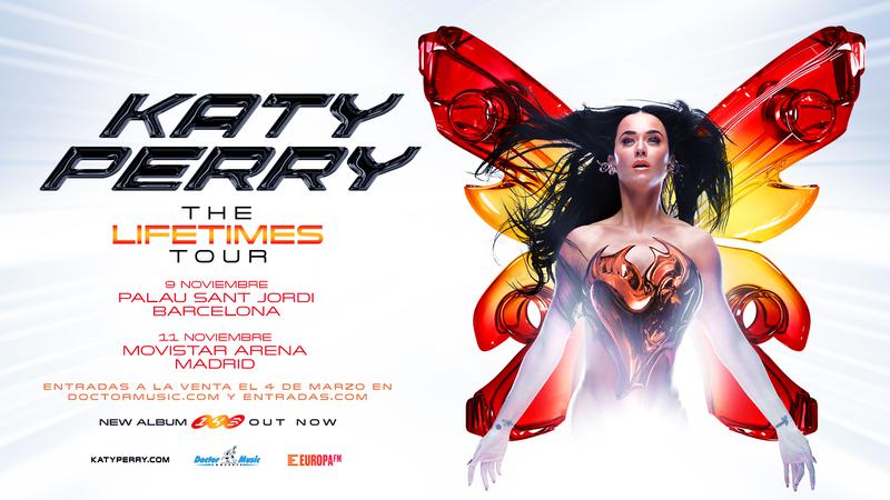 Katy Perry's Lifetime's Tour poster