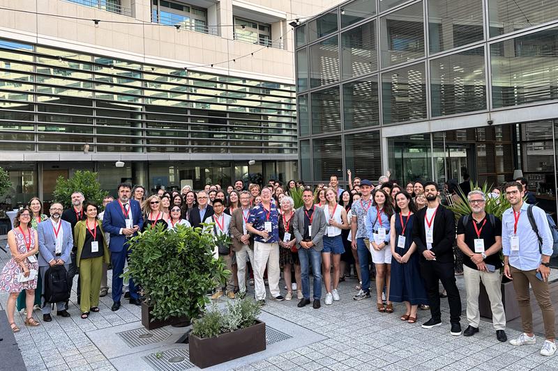 Hundreds take part in the announcement of the Barcelona International Community Day in the Catalan capital on July 18, 2024