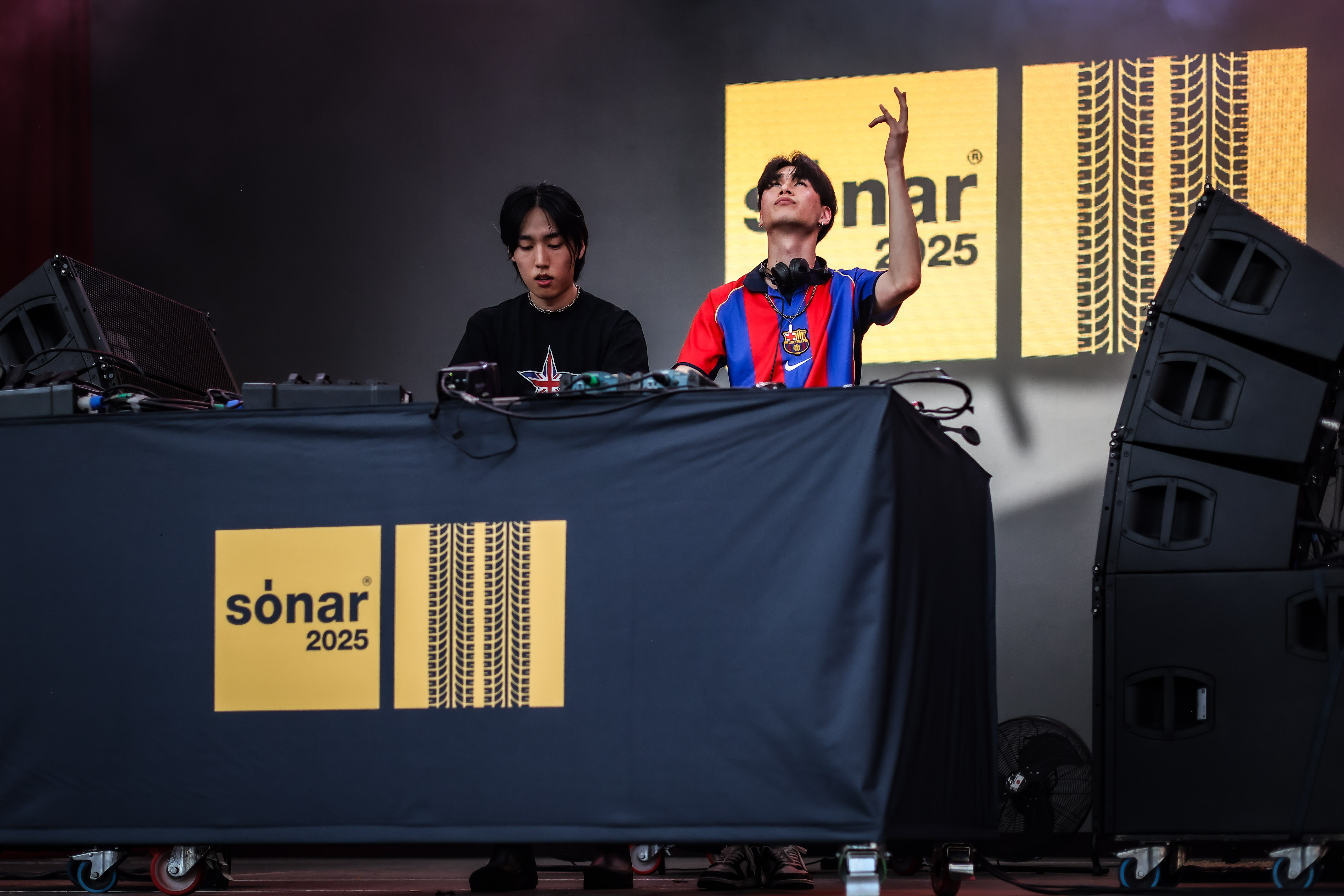 Two DJs at Sónar music festival in Barcelona