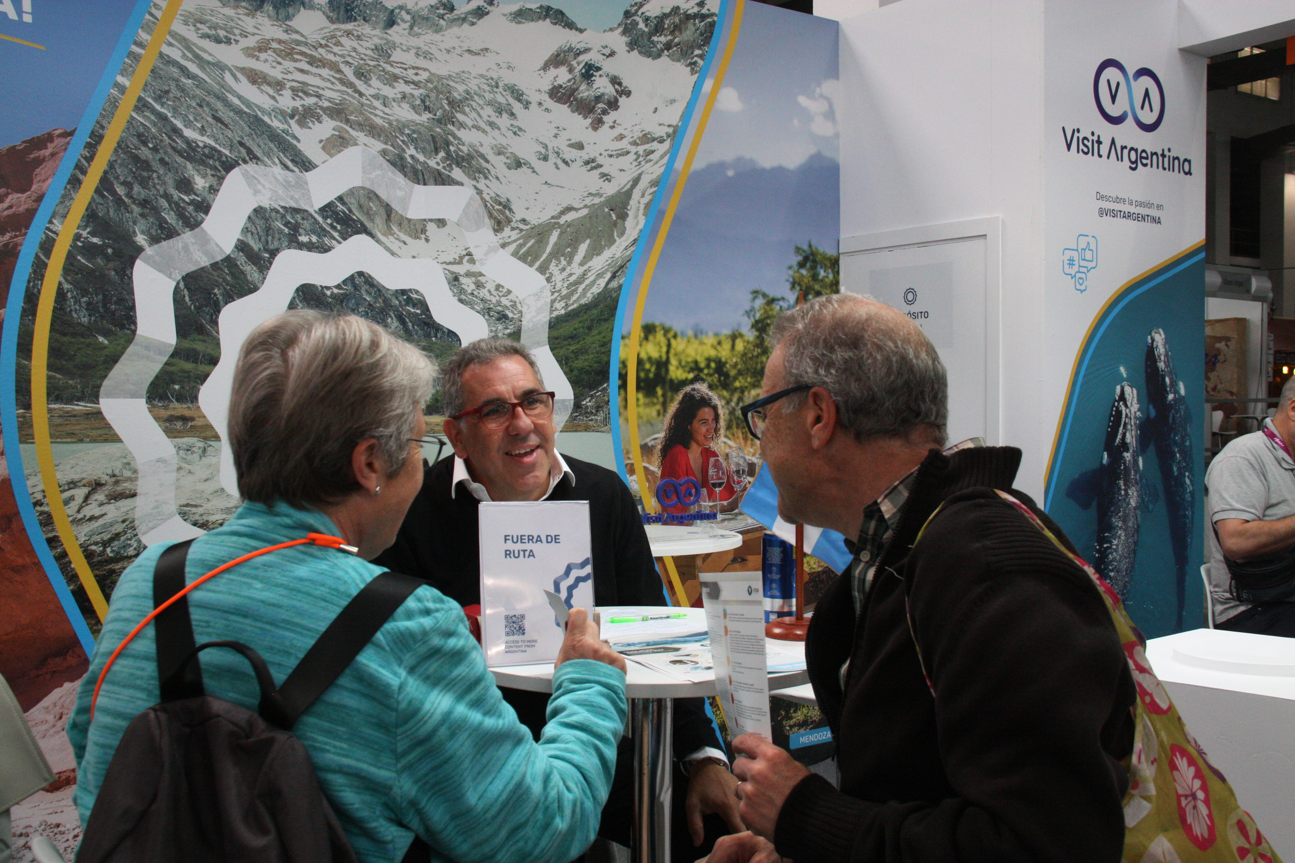 Argentina stand at B-Travel tourism fair on March 24, 2023