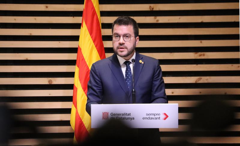 Catalan government Pere Aragonès on November 2
