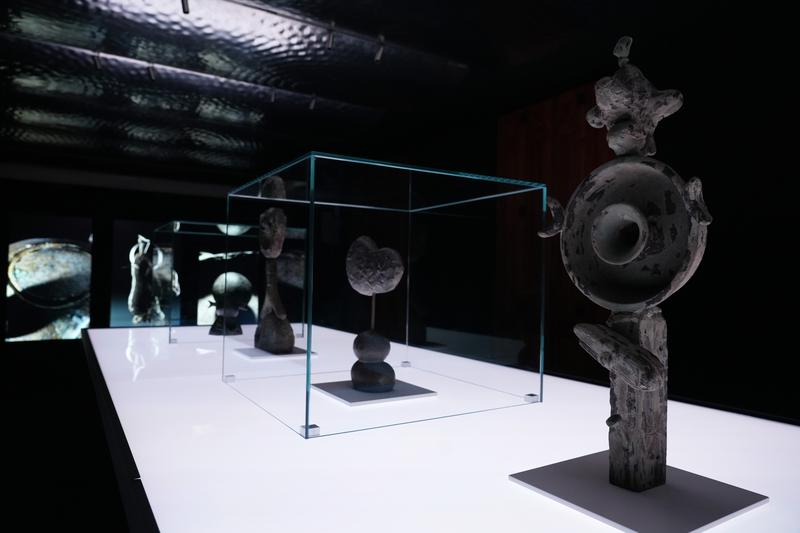 The exhibition 'Gaudí-Miró-Gomis: Deconstructed' at Casa Batlló. Miró - Unearthed section.