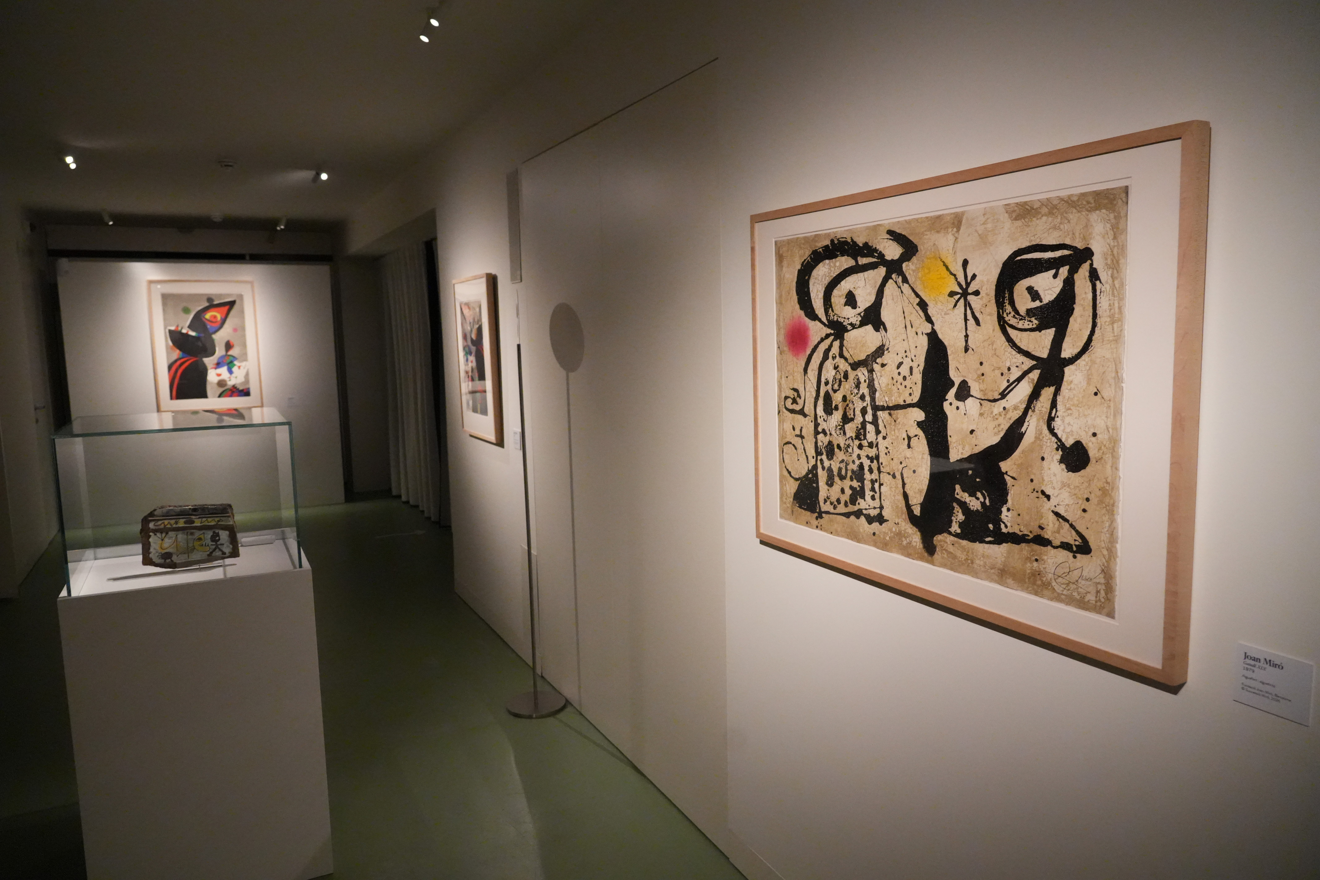The exhibition 'Gaudí-Miró-Gomis: Deconstructed' at Casa Batlló. Miró - Unearthed section.