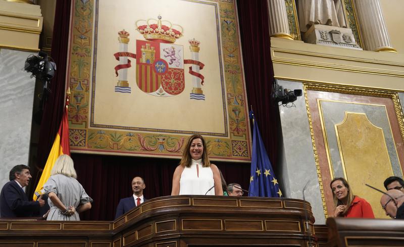 Francina Armengol, elected speaker in the Spanish Congress on August 17, 2023

