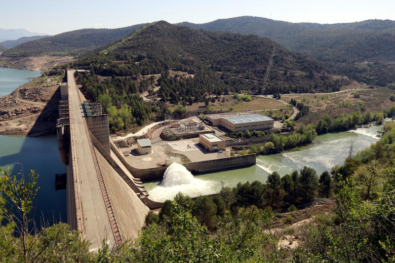 The Rialb reservoir, with less than 7% of its total capacity of water