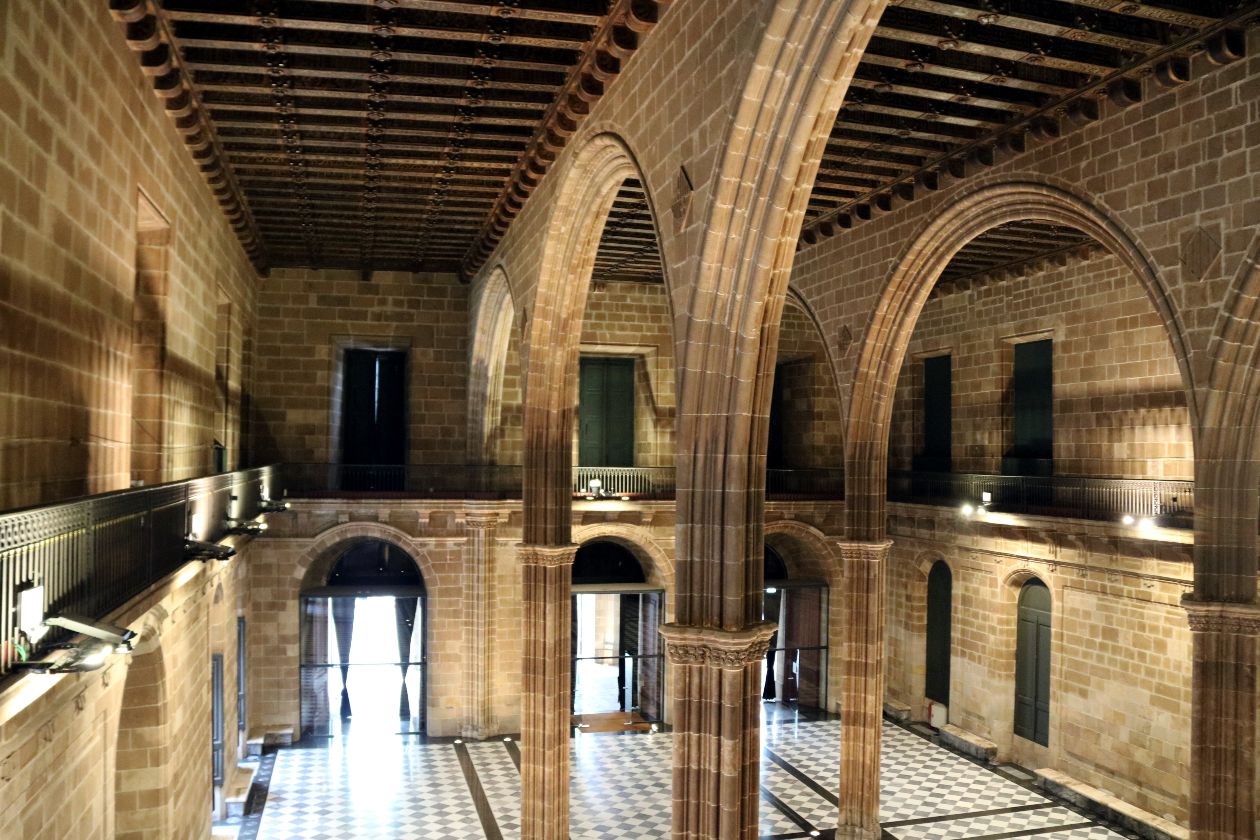 The contracting hall of the Llotja de Mar in Barcelona.