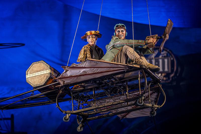 Performers in Cirque du Soleil's KURIOS show