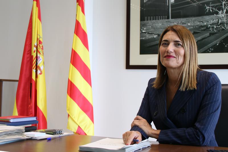 The president of the Barcelona Court of First Instance, ??Cristina Ferrando, in her office
