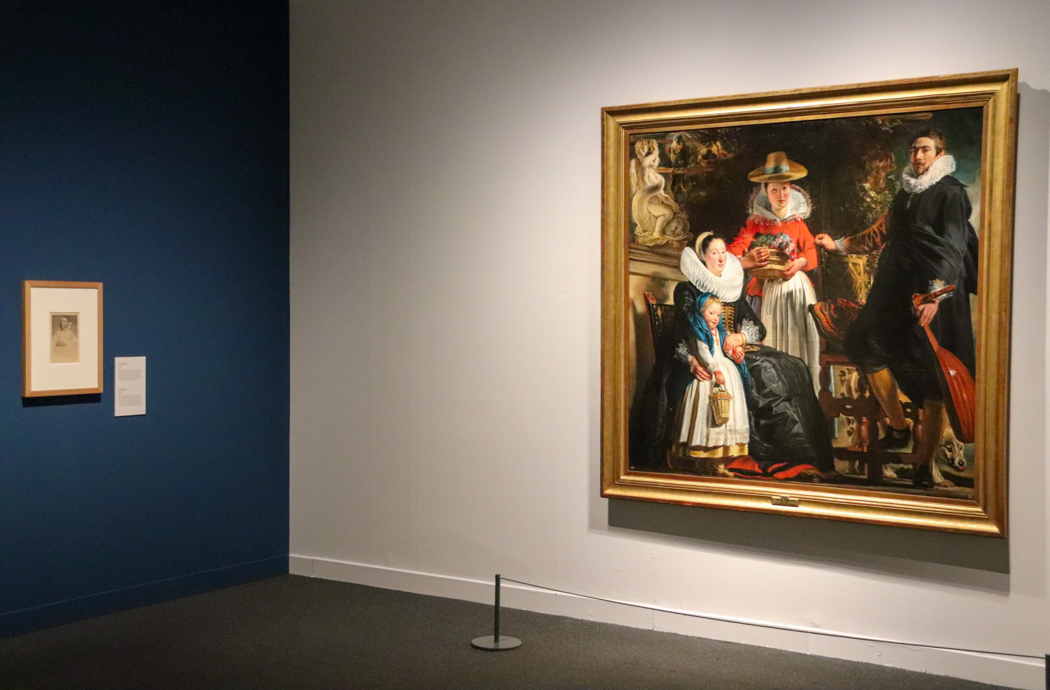 A painting at the "Rubens and the Artists of the Flemish Baroque" exhibition