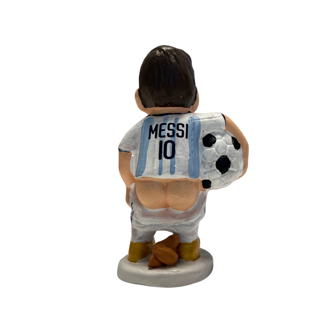 The back of the Messi pooper with the Argentina jersey
