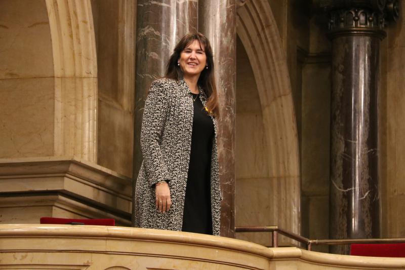Suspended parliament speaker Laura Borràs