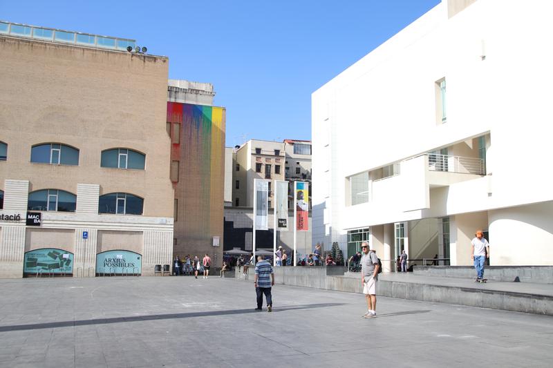 Plaça dels Ángels square in Barcelona