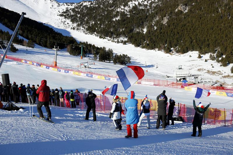 Fans cheer the FIS Para Alpine Ski World Championships 2023 in Espot