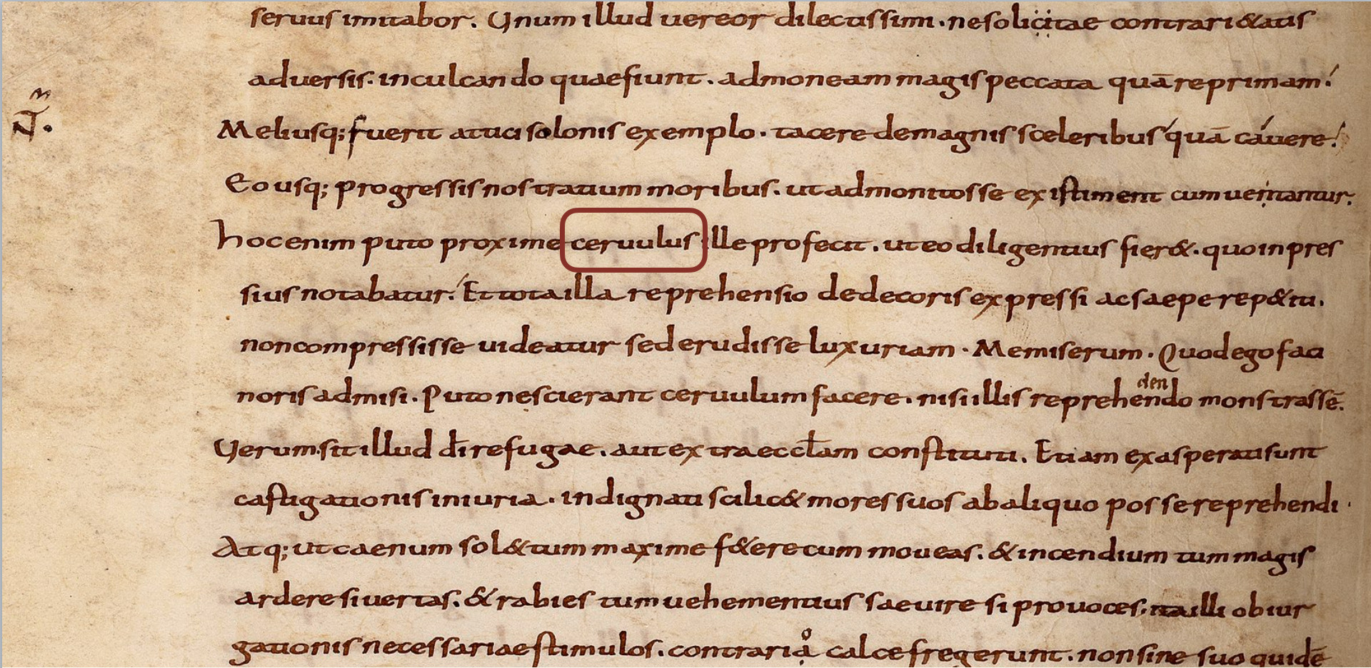 Sermon De paenitentibus, written by Saint Pacian in Barcelona in 4th century, with a word identified as Old Catalan