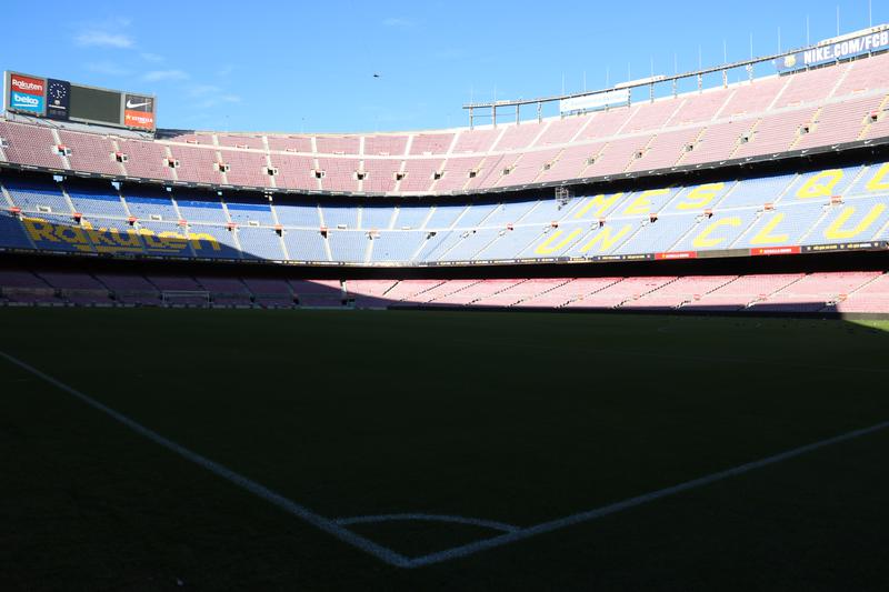 Interior of FC Barcelona's Camp Nou stadium