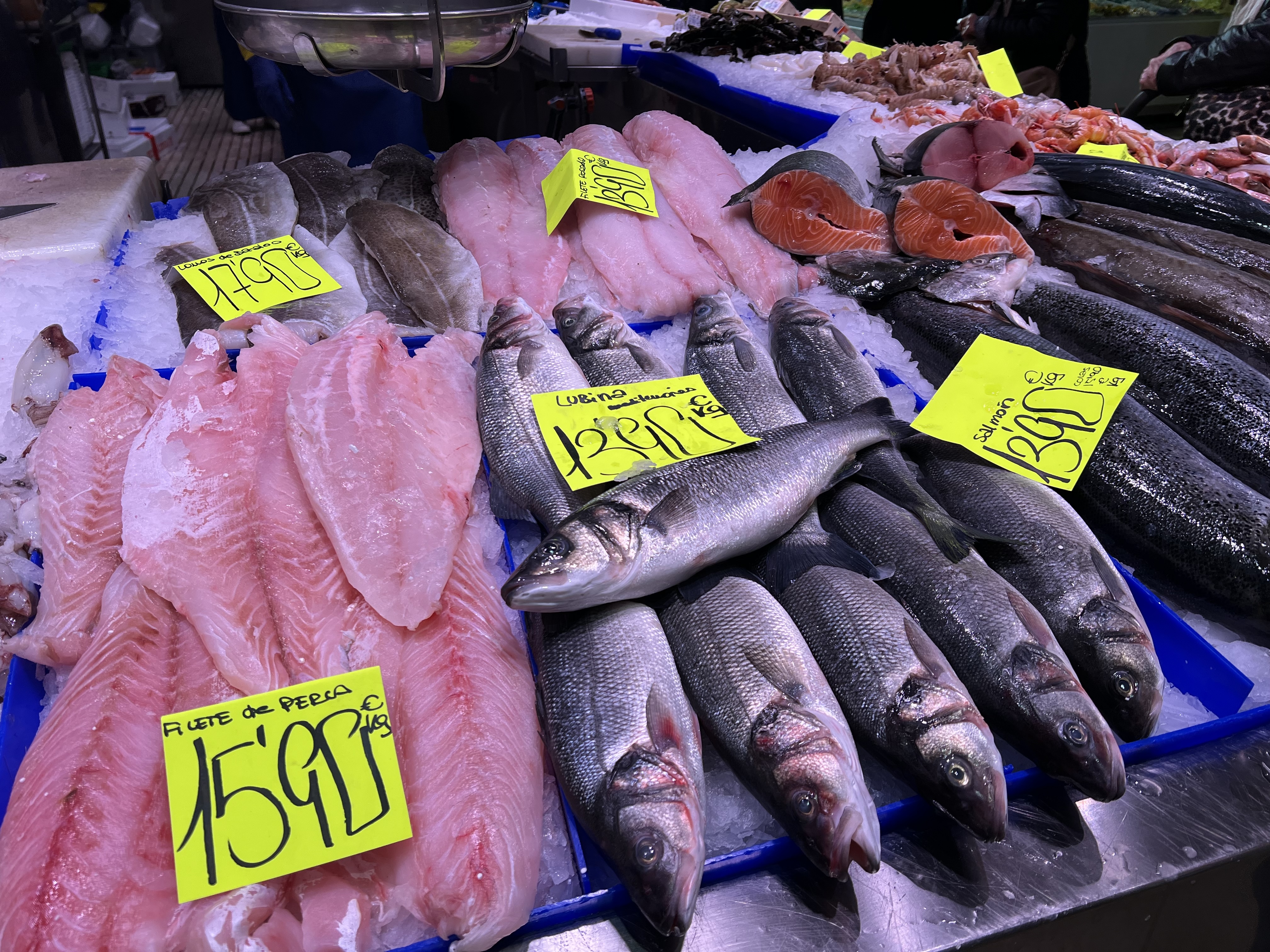 Fish on sale at the Central Market in Reus