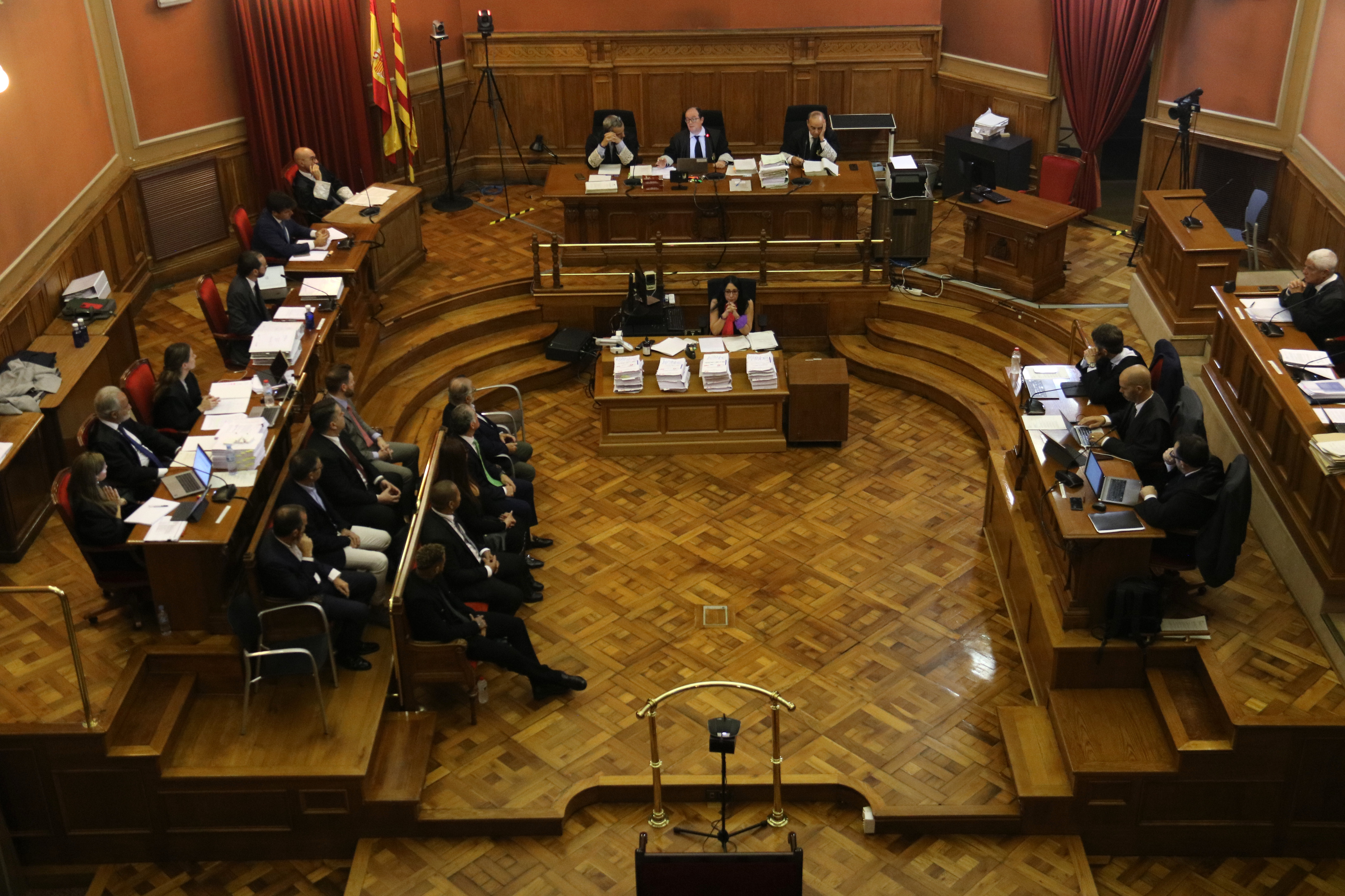 Barcelona's provincial court during Neymar's transfer fraud trial regarding his move to FC Barcelona from 2013 on October 17, 2022