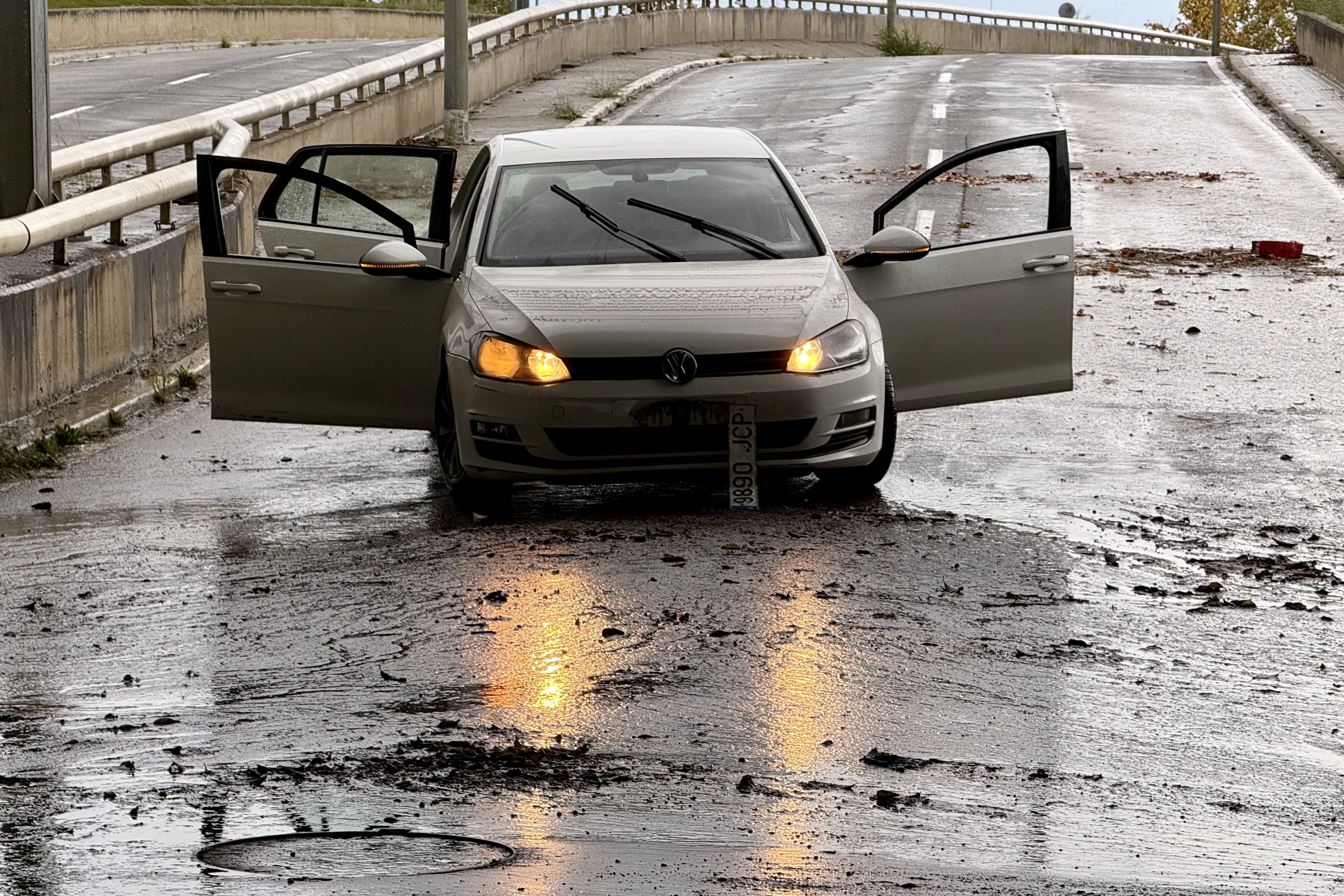 A car trapped in Sabadell