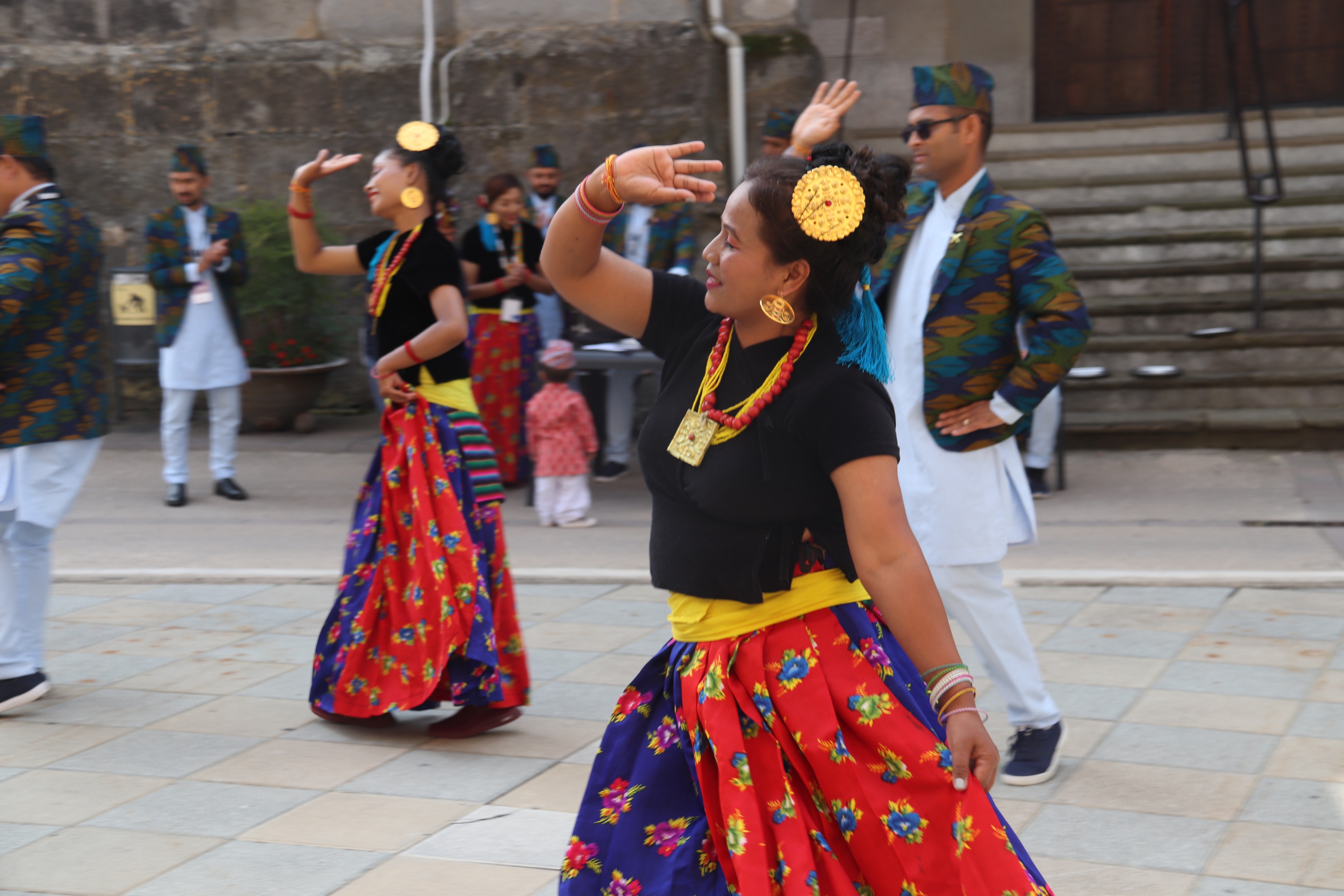 A dancer from the dance company Everest Nepal Cultural Group in Ésdansa Festival