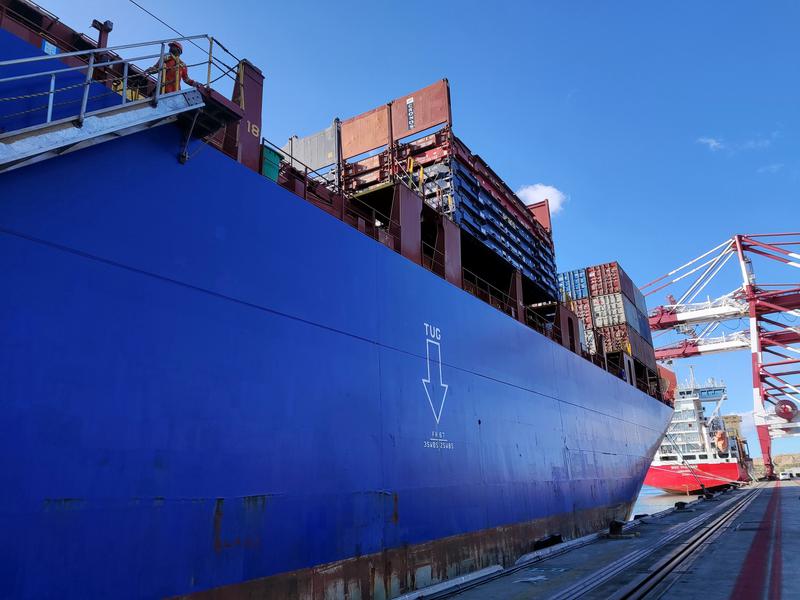 Delphis Dansk vessel in Barcelona port on September 26, 2023