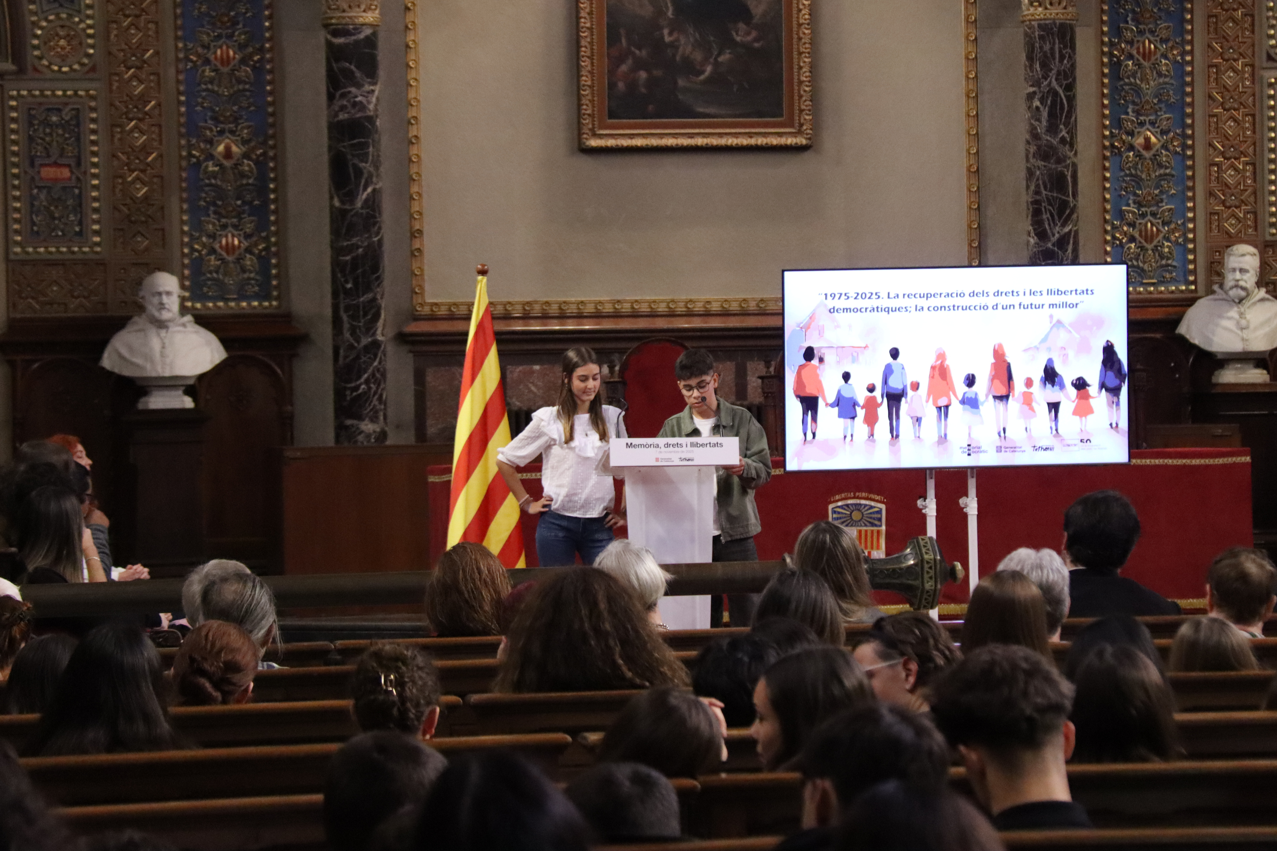 Secondary school students present stories of anti-Franco activists