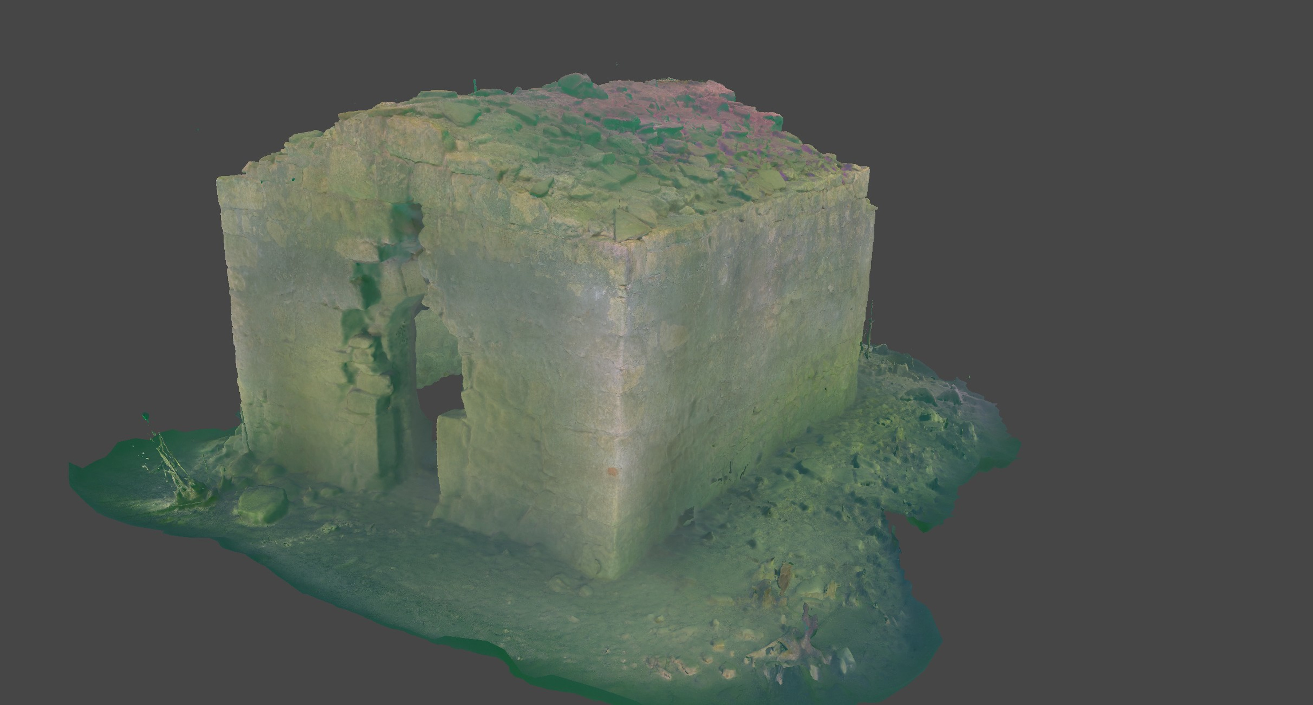 The Canyelles hermitage, scanned by the Thalassa project