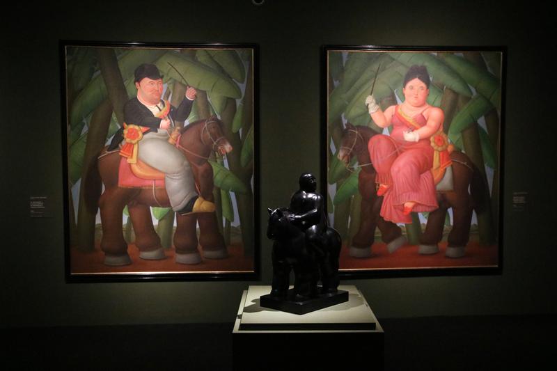 Fernando Botero: A Universal Maestro exhibition shows pieces of Colombian artist Fernando Botero at Barcelona's Palau Martorell until July 20