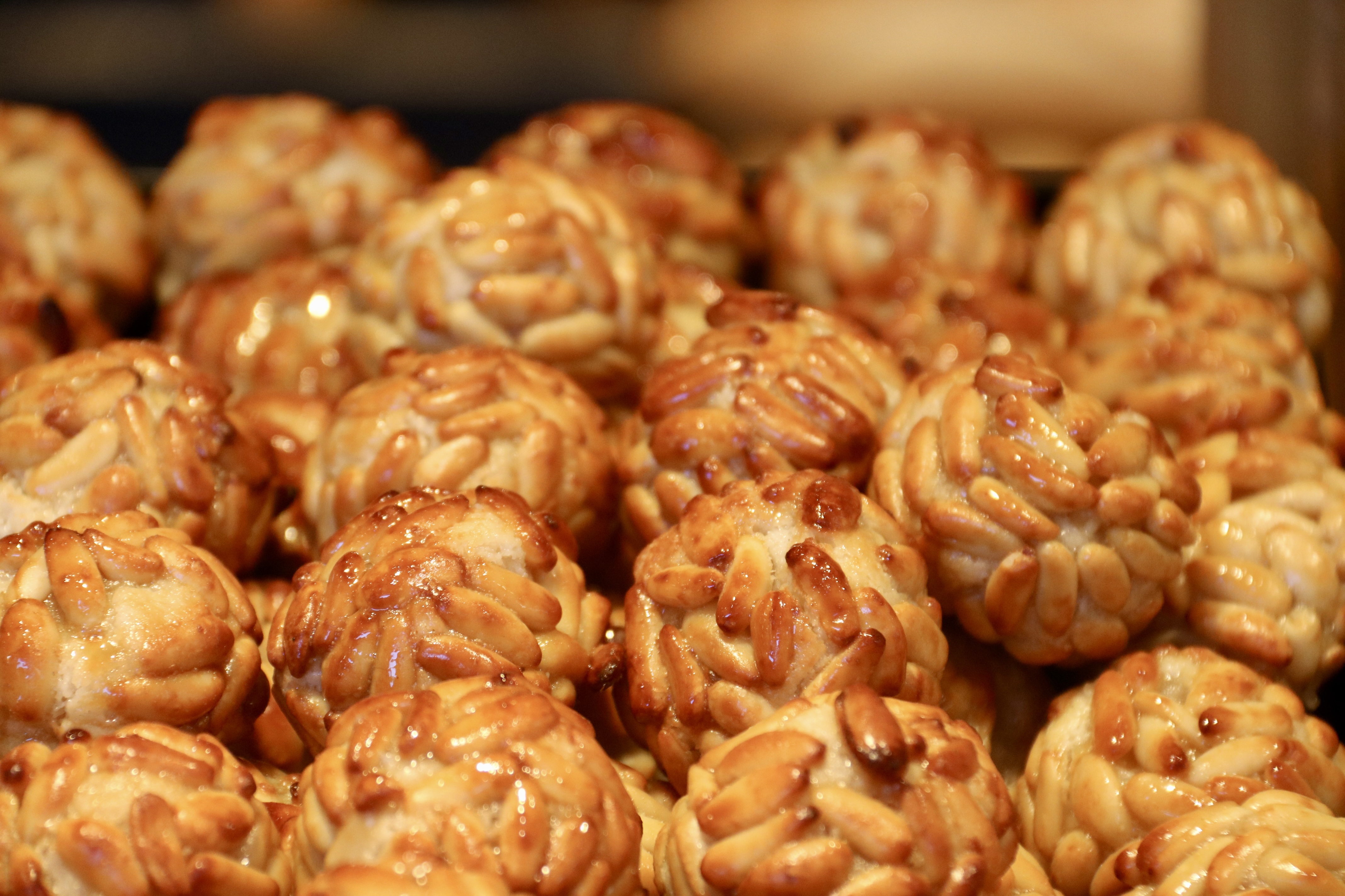 Pine nut 'Panellets,' Catalonia's traditional marzipan treats enjoyed during 'La Castanyada'