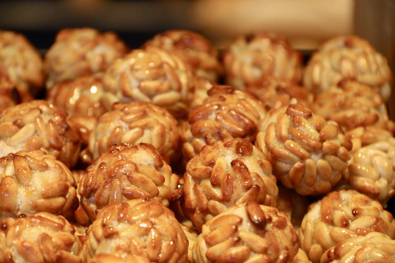 Pine nut 'Panellets,' Catalonia's traditional marzipan treats enjoyed during 'La Castanyada'