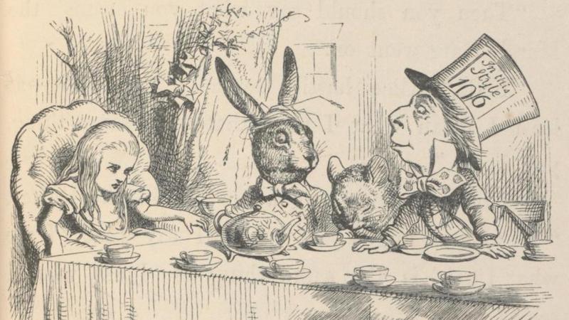 Illustration for Alice's Adventures in Wonderland by John Tenniel, 1865. 