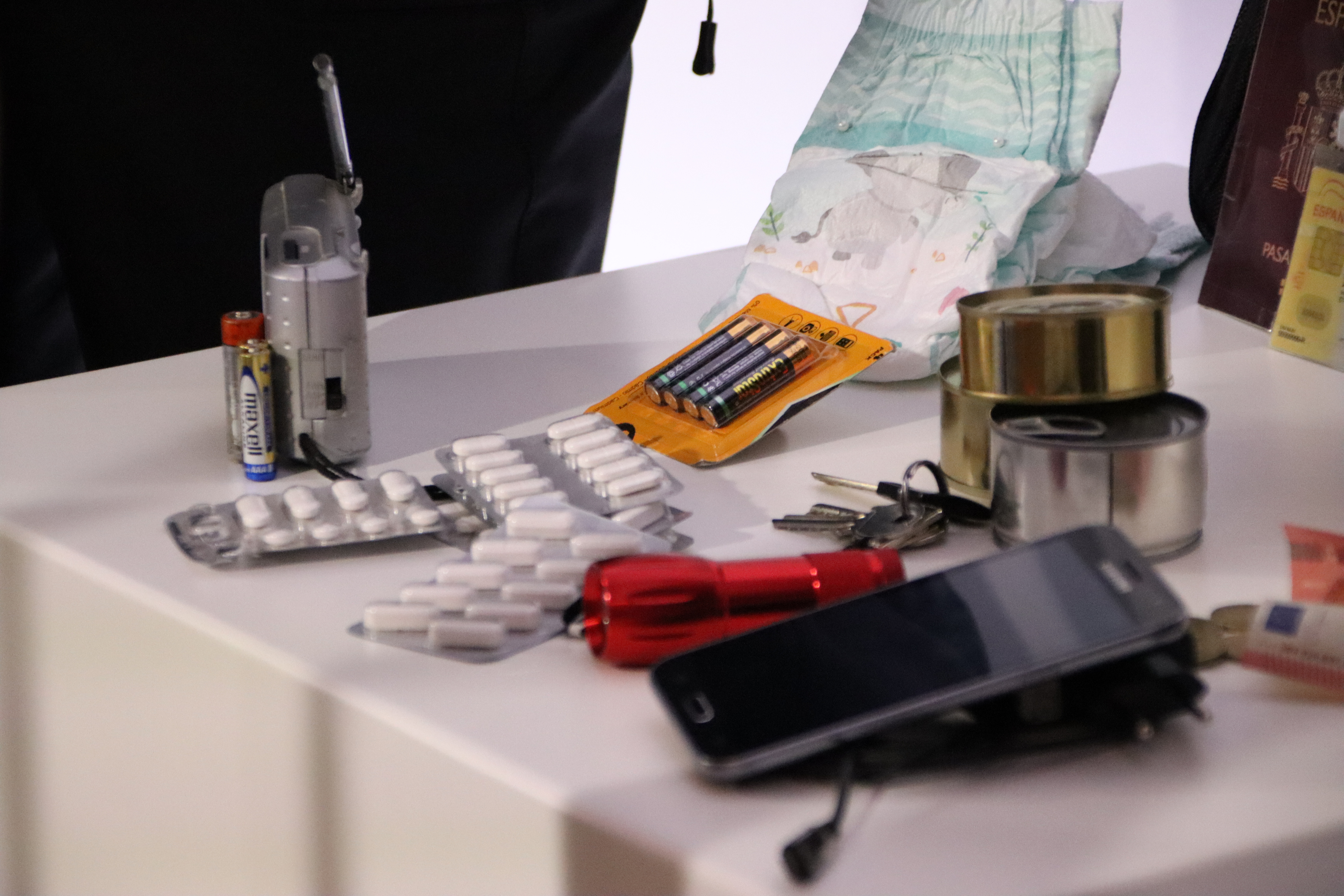 Items from a home emergency kit