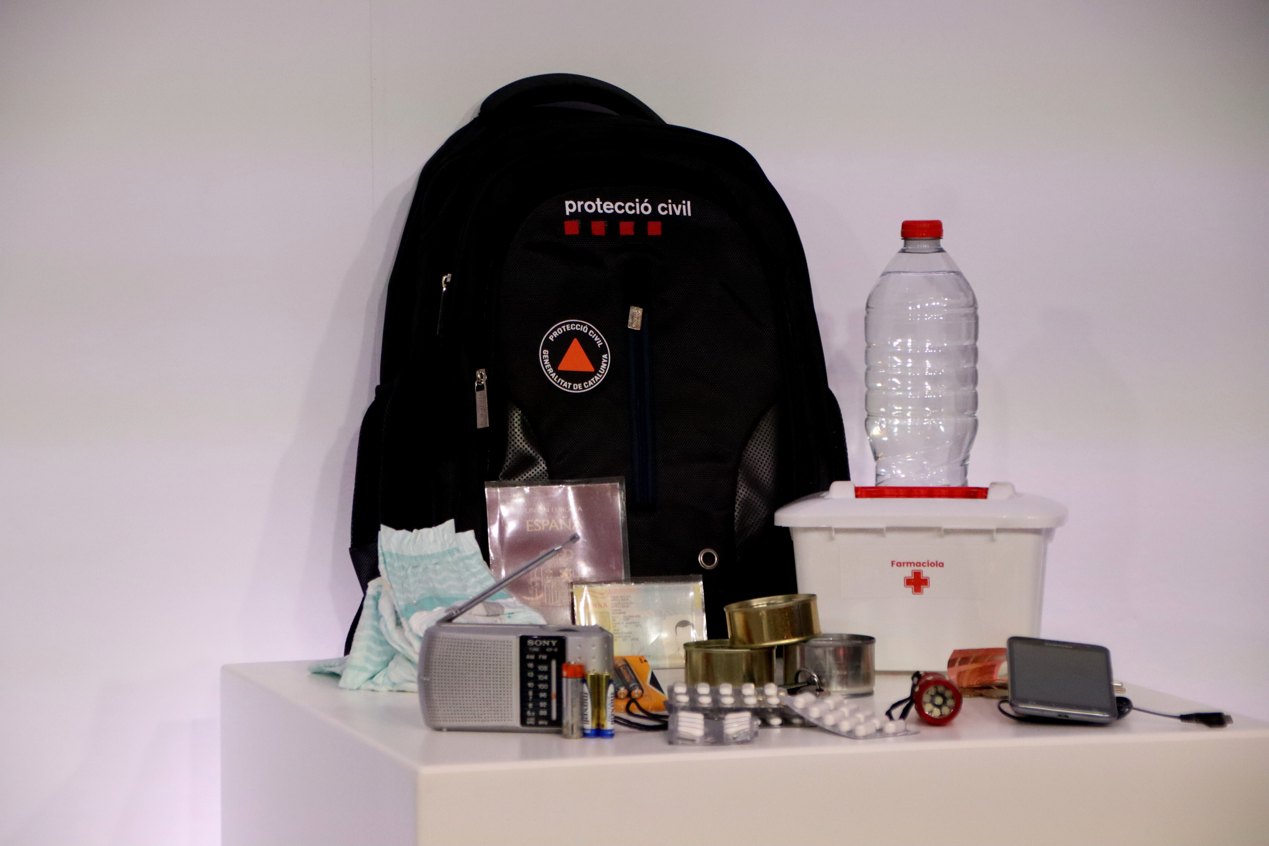 Civil Protection agency's example of a home emergency kit