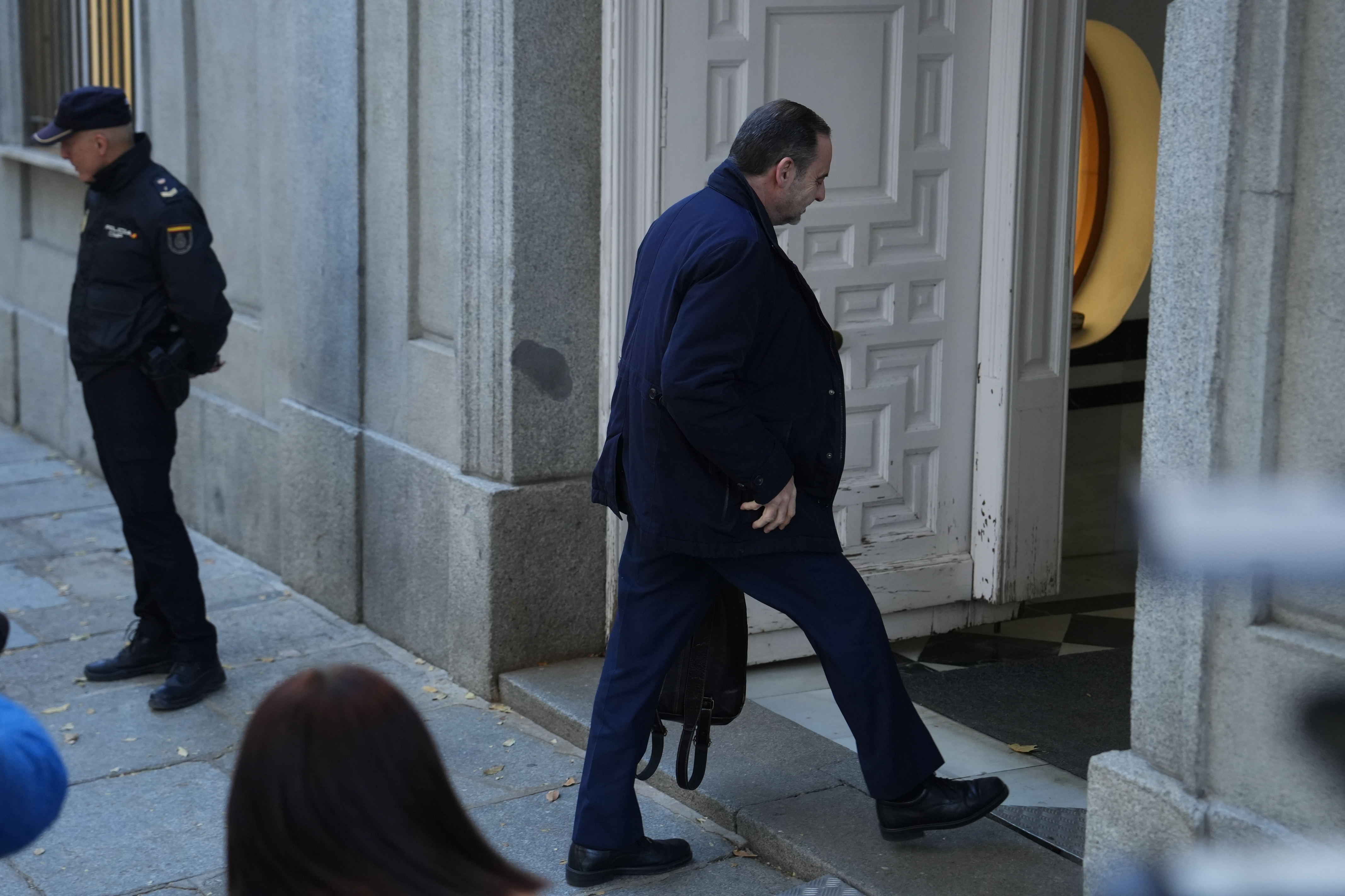 José Luis Ábalos enters the Supreme Court on Thursday